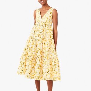 NWT kate spade daisy poplin vineyard midi dress